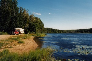 Liard campsite