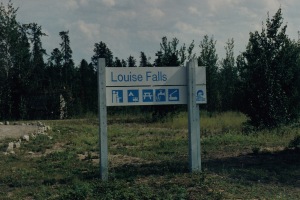 Louise Falls sign